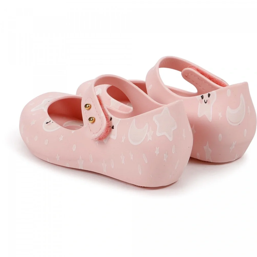 NWT MINI MELISSA Pink Sweet Dreams Ultragirl Mary Jane Flats Glow in the Dark